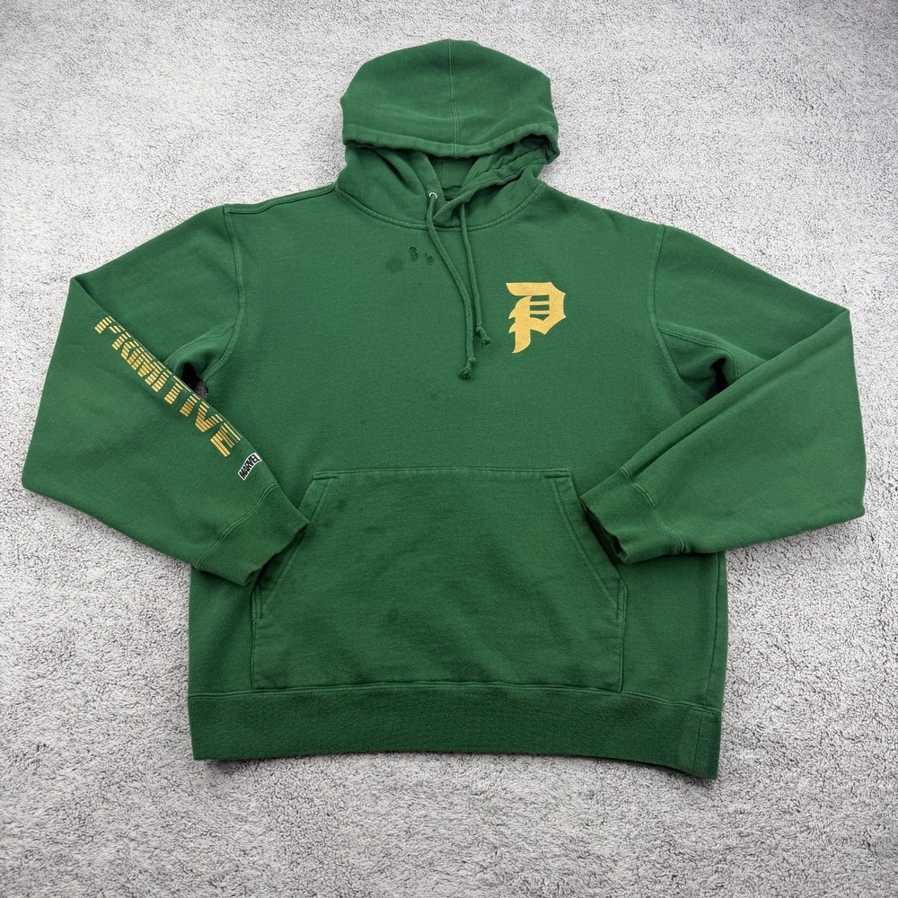 Marvel Primitive Hoodie Mens Medium Green Paul Jackson Doctor Doom Distressed